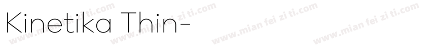 Kinetika Thin字体转换